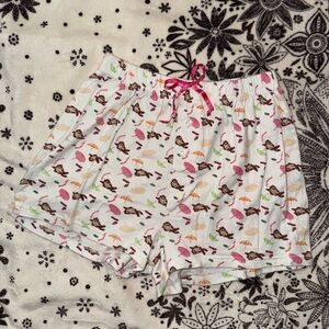 Vintage Y2K Looney Toons Taz Pajama Lounge Boxer Sleep Shorts Cartooncore